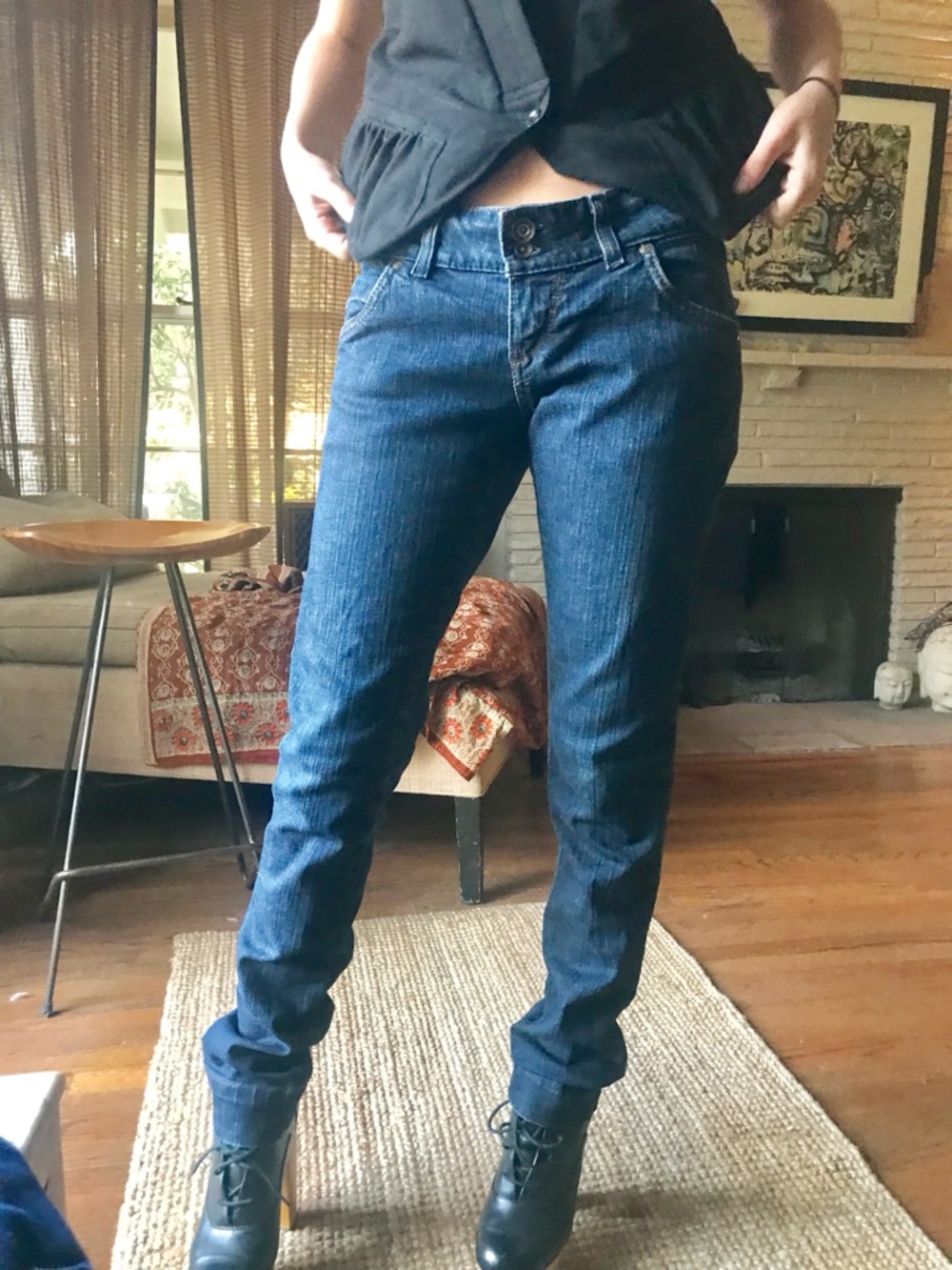 00’s vintage Miss Sixty low waist slim jeans 26”